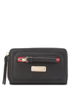 Unisa Saffiano Medium Ladies Zip-Up Wallet