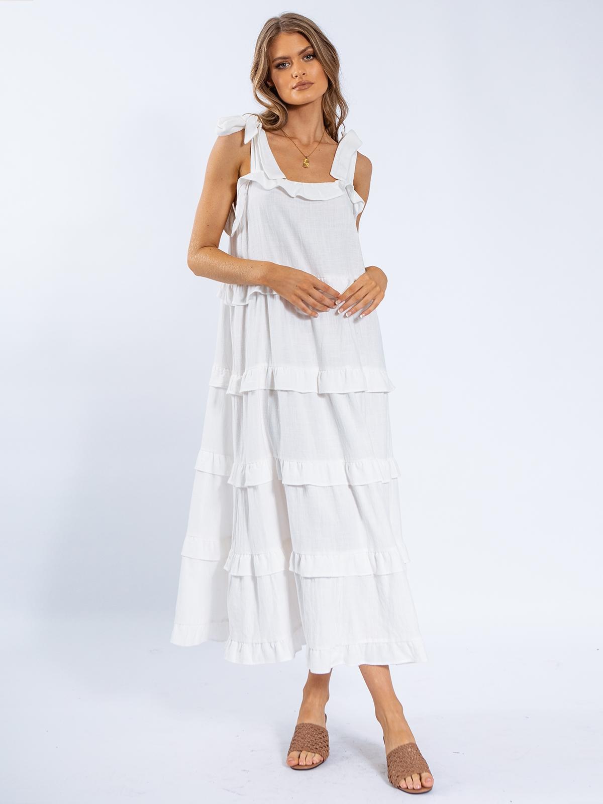 Bask Maxi Dress - White