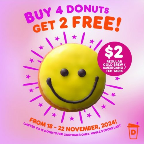 Buy 4 Donuts And Get 2 Free