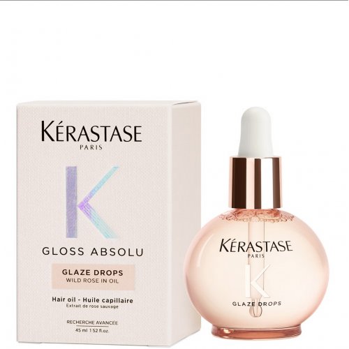 Kérastase Gloss Absolu Glaze Drops Hair Oil with Wild Rose 45ml 