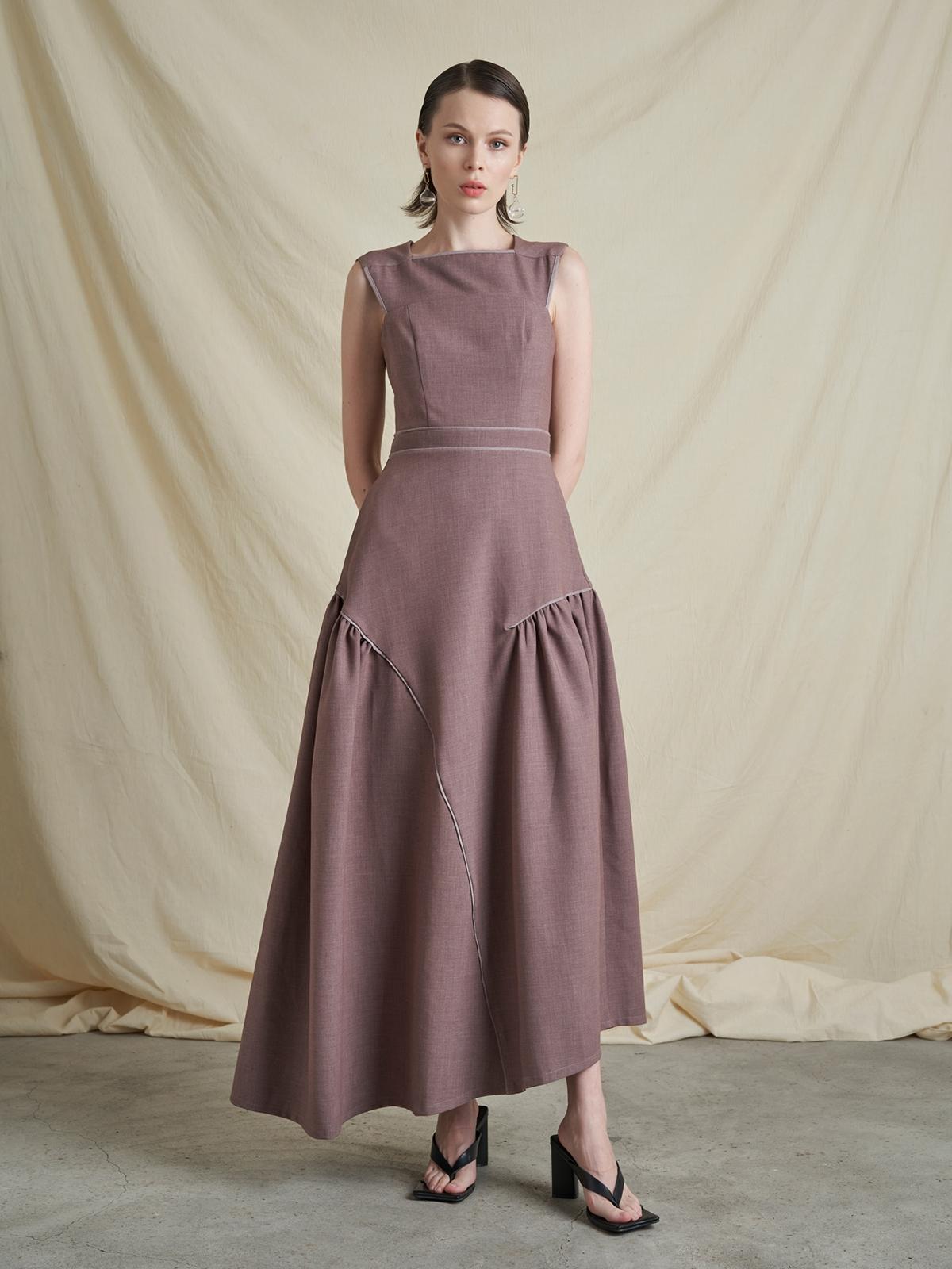 Gemma Dress - Brown