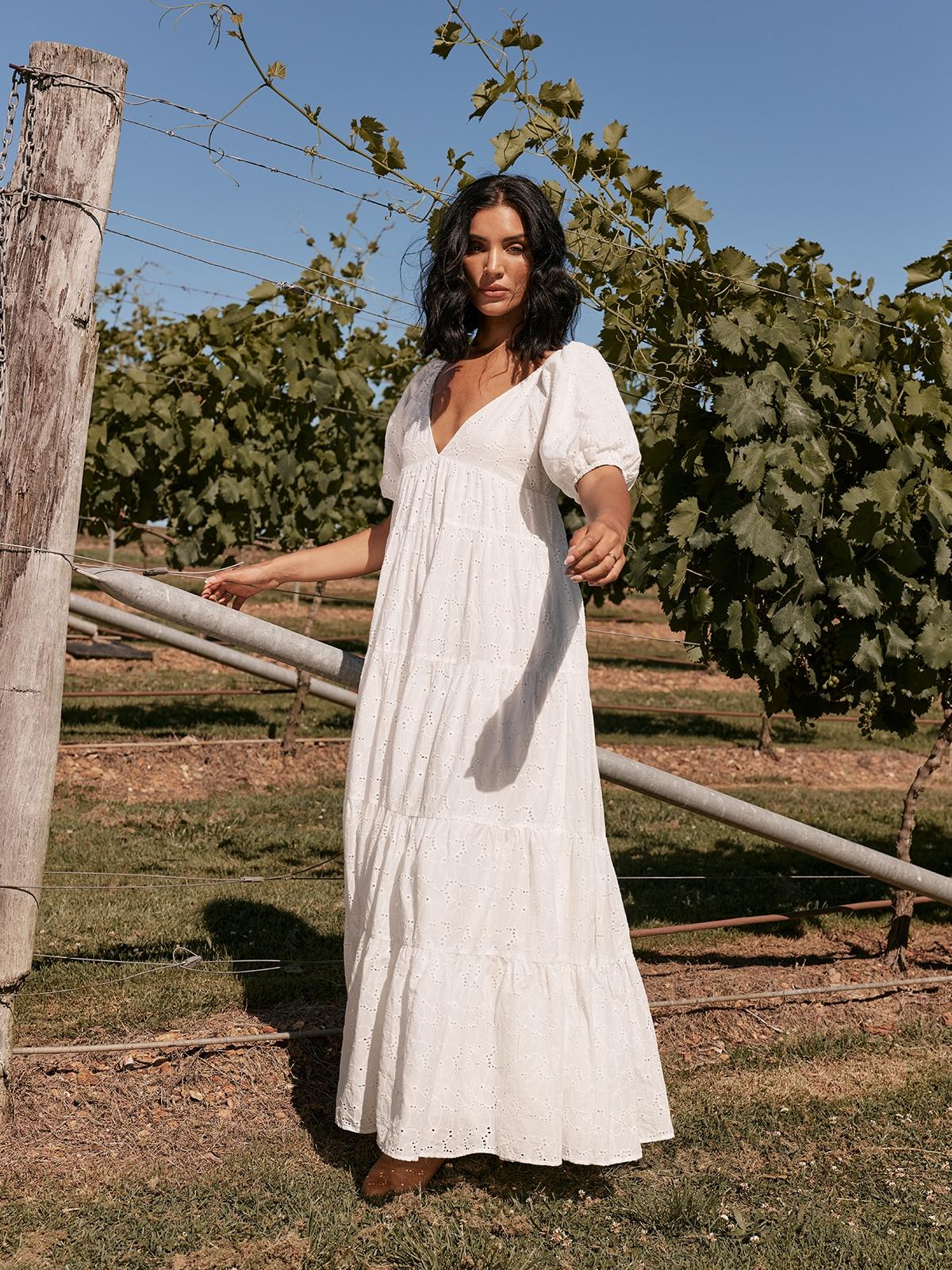 Evelyn Maxi Dress - White