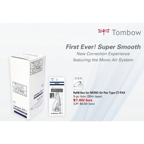 Refill Box for MONO Air Pen Type CT-PAX 5-pc box (30m tape)