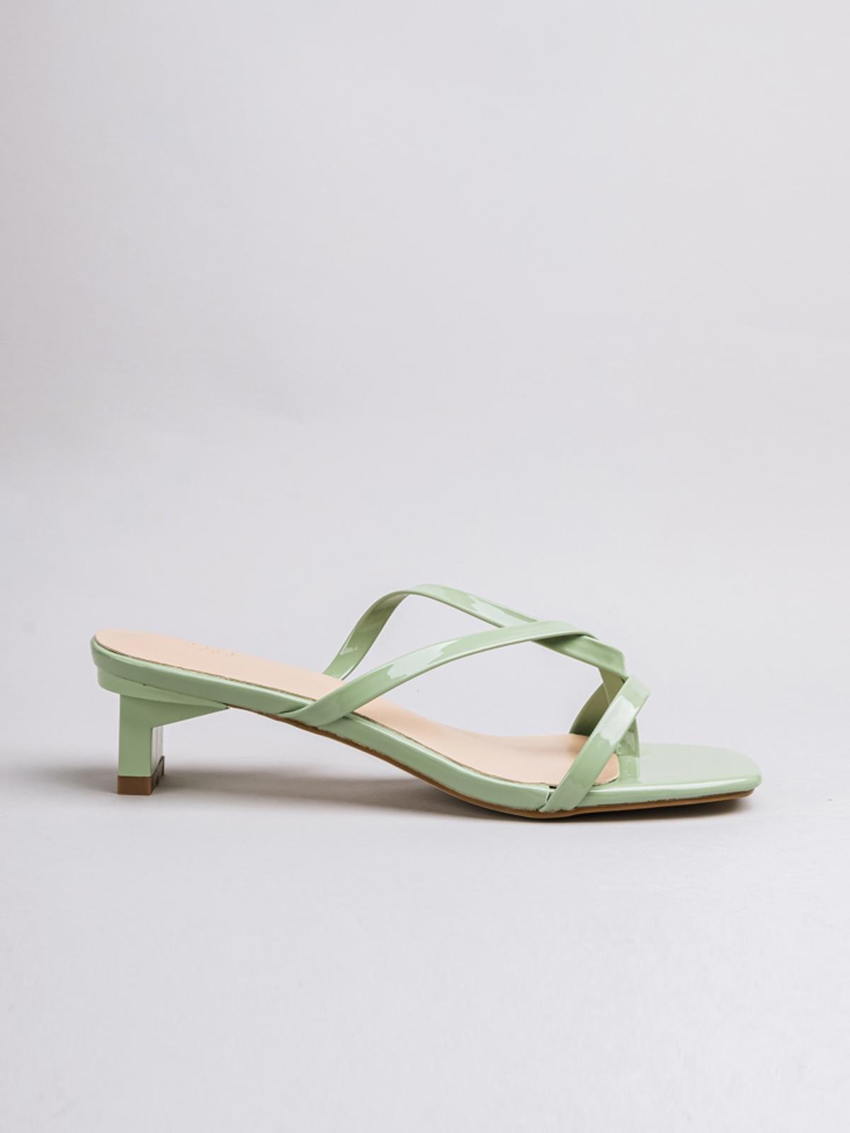 Strappy Heel Slide - Green