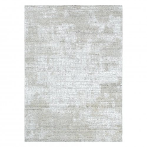 Karus Handmade Turquoise Grey Knotted Designer Rug 
