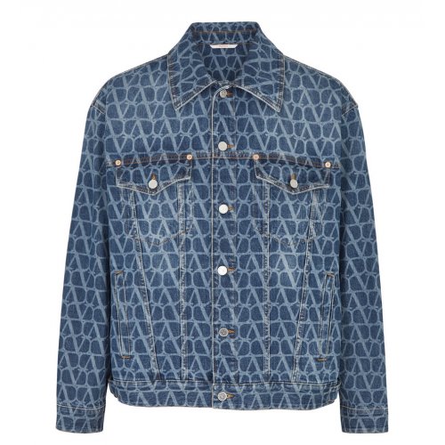 Toile Iconographe logo-print denim jacket 