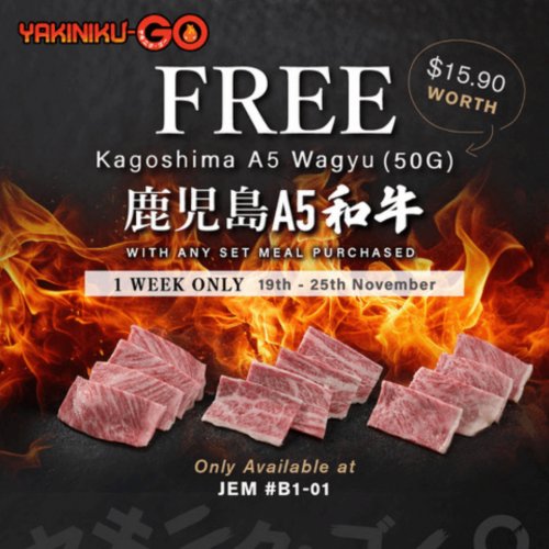 Get Free Kagoshima A5 Wagyu With Purchase