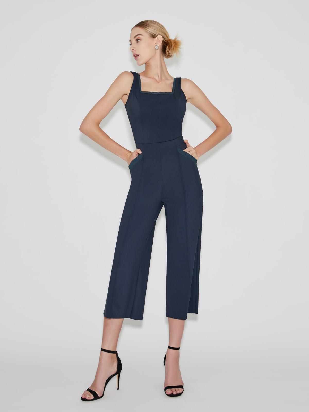Lotte High Waist Pants - Navy