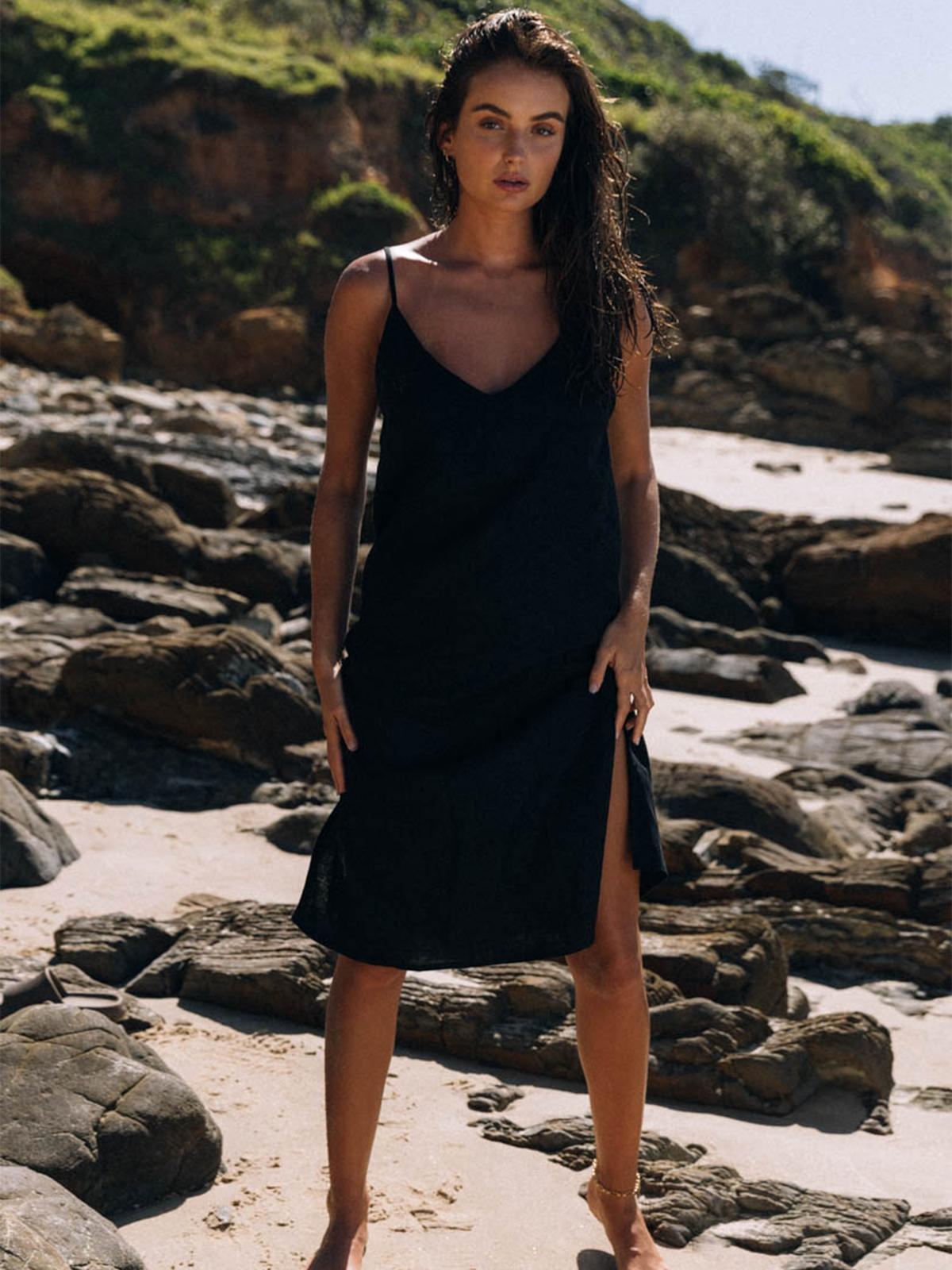 Tuesday Slip Dress - Black