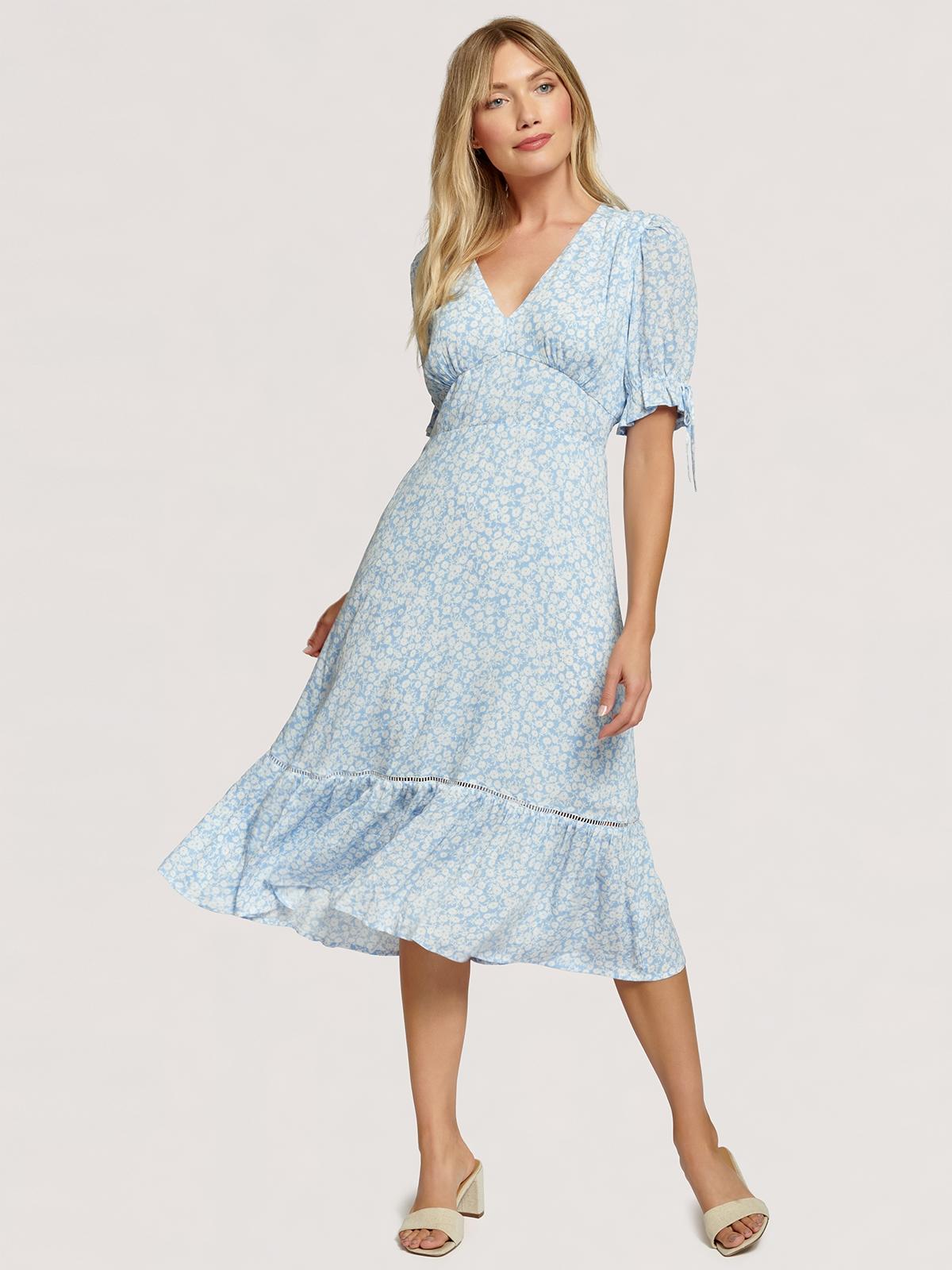 Seaside Breeze Midi Dress - Blue