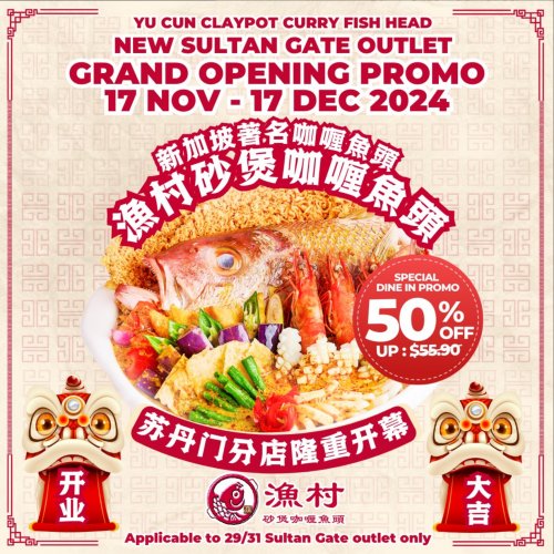 Get 50% Off Royal Flush Curry Fish Head Pot