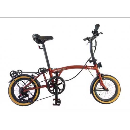 Hachiko Trifold T7 Series | Tri-fold Bicycle | 16 Inch | 2024 Edition | 7 Spd