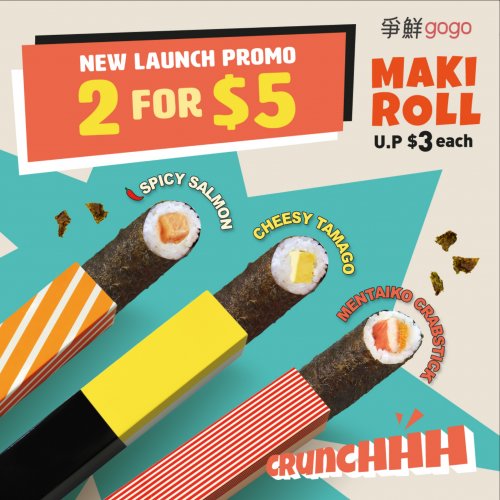 Dive into our 3 new Maki Rolls