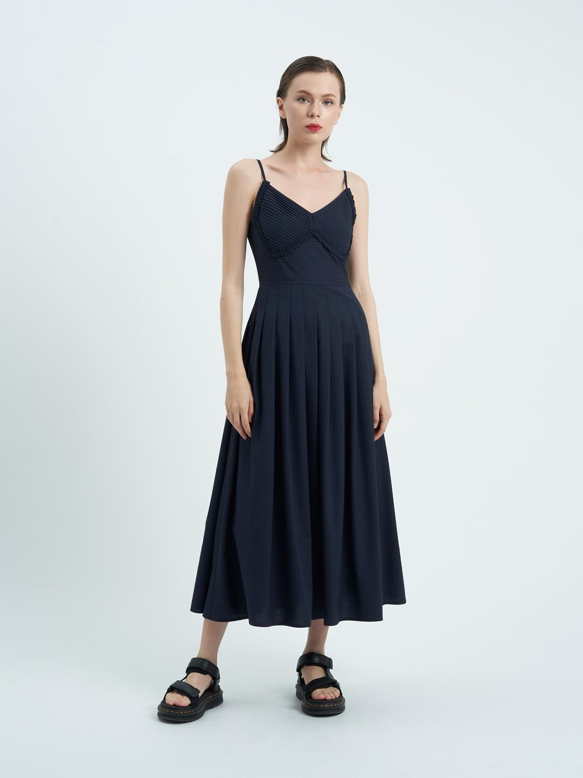 Howe Striped Dress - Black