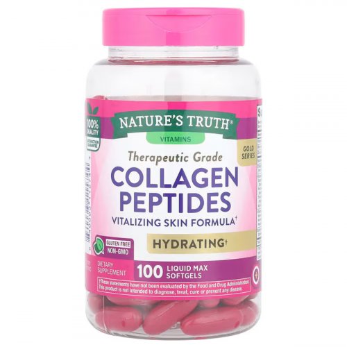  Nature's Truth, Collagen Peptides , 100 Liquid Max Softgels 