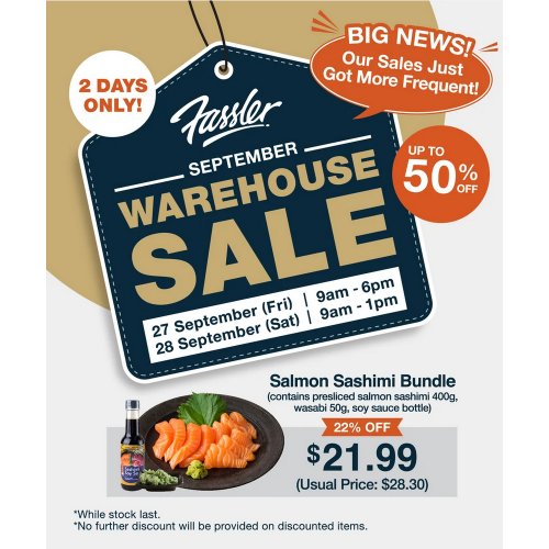 End of Month Warehouse Sale up to 50% Off