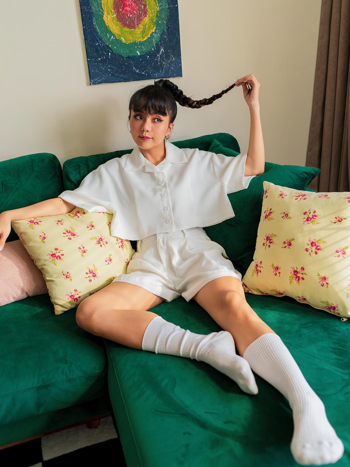 Short Sleeves Crop Top -