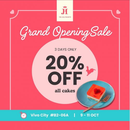 GRAND OPENING SALE 20% off all cakes