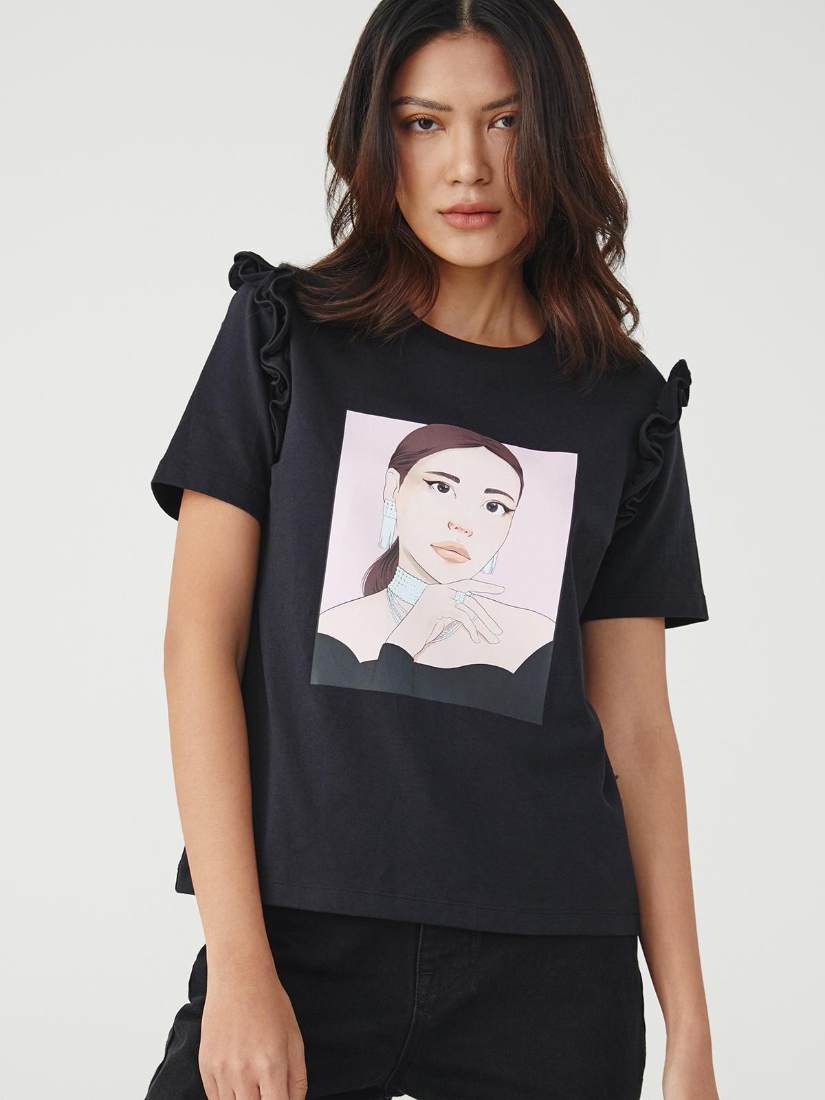 Sustainable 100% That Woman Graphic Tee - Black