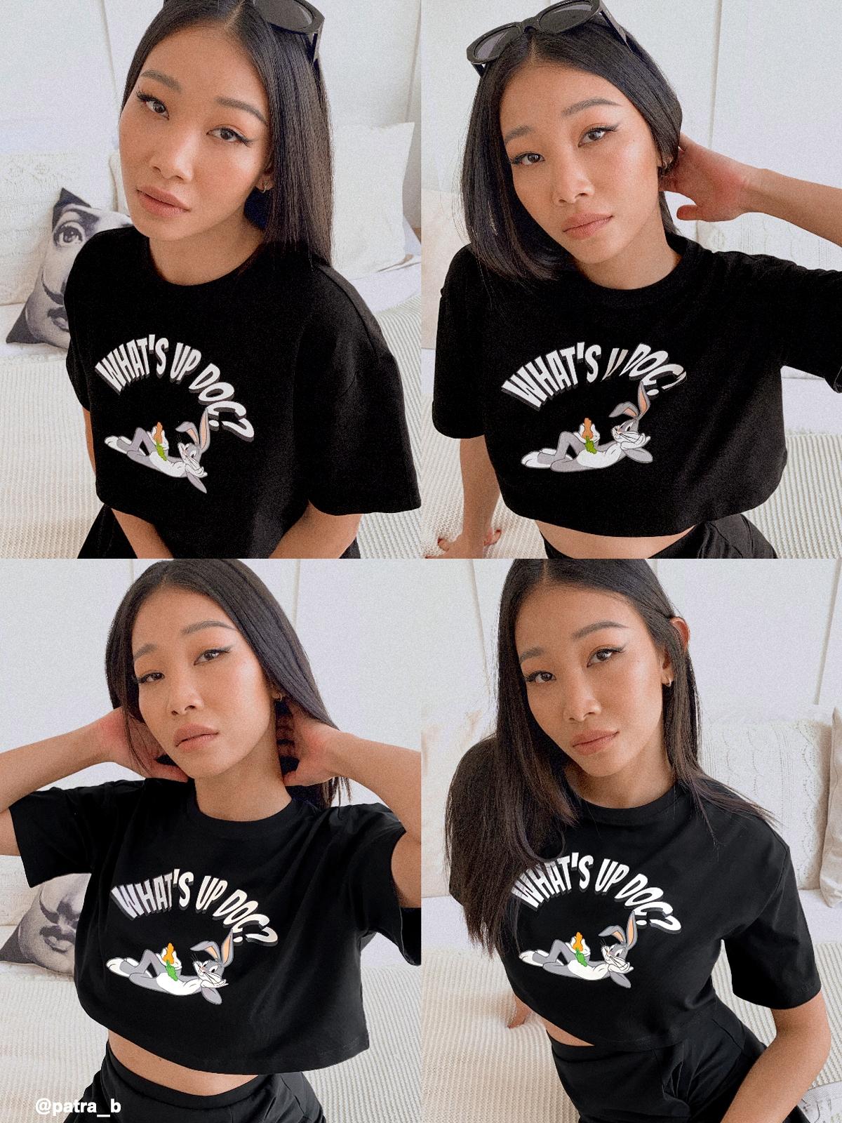 Looney Tunes What's Up Doc Graphic Tee - Black