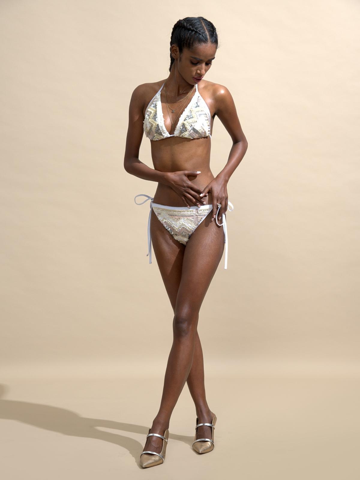 Embellished Bikini - Ivory