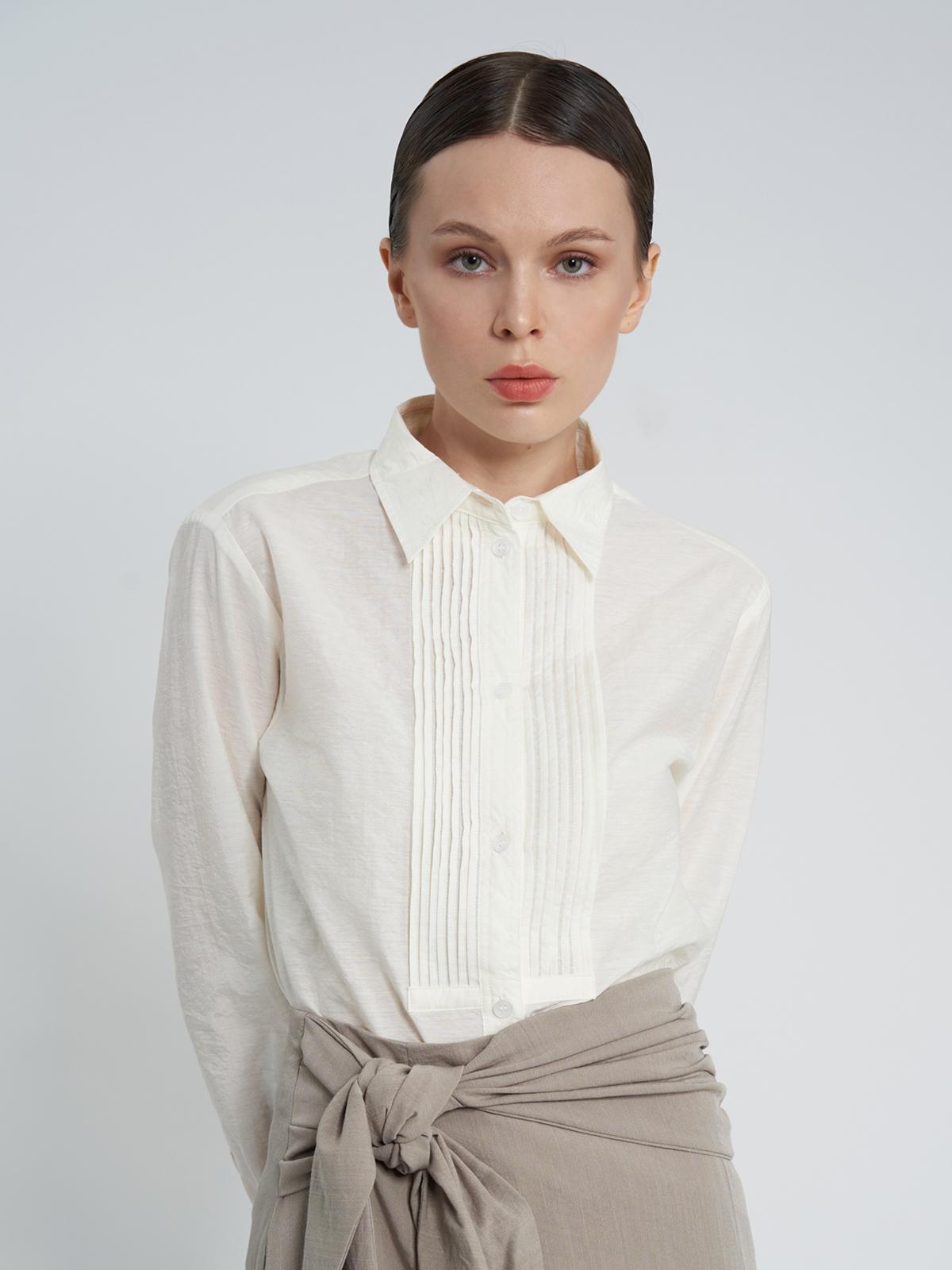 Slim-Fit Tailored Shirt - Ivory