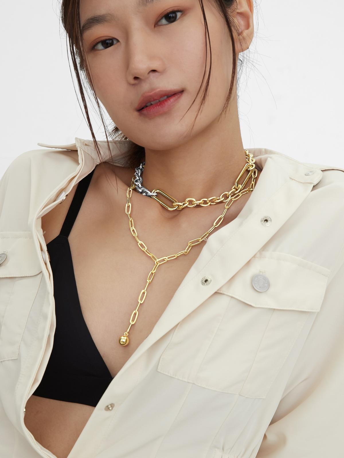 Chain Layered Necklace - Gold