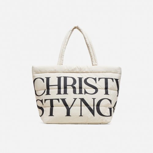 Nomad Large Puffer Tote Bag - Latte Beige 