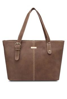 Vintage Contrast Stitching Ladies Tote Bag