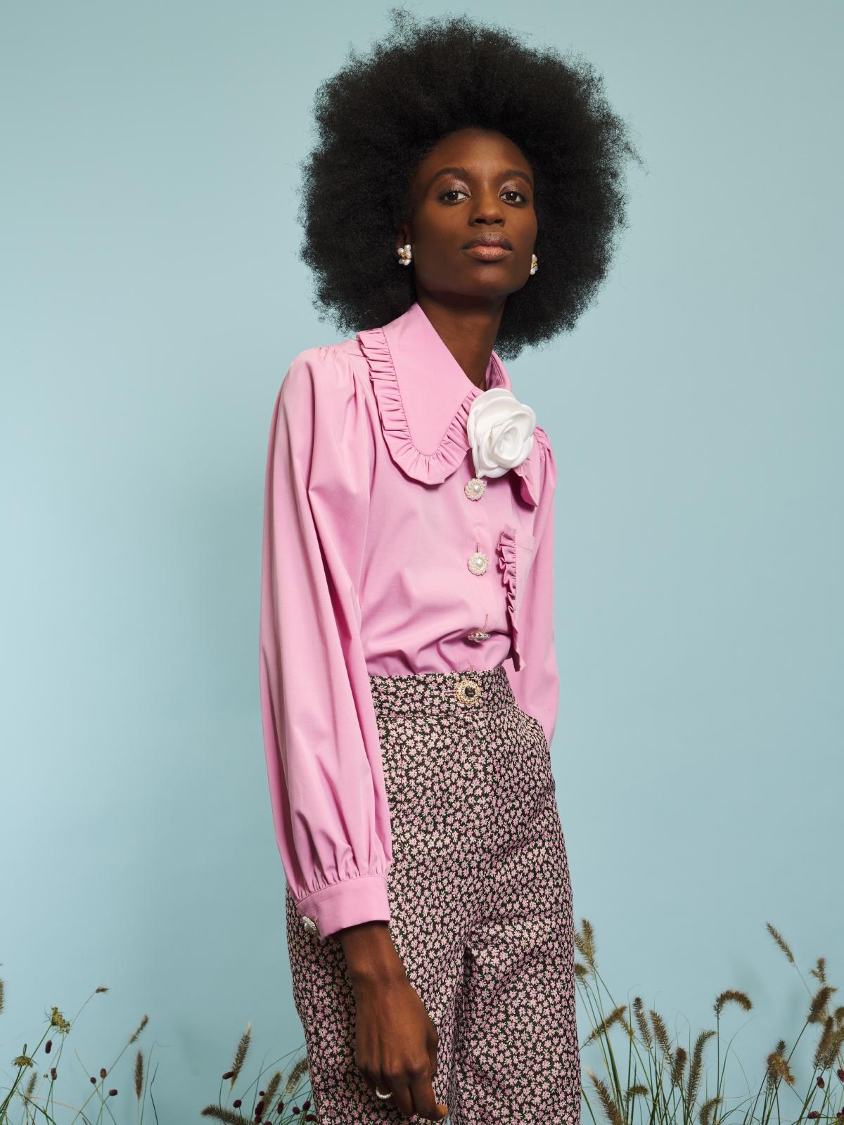 Farmyard Ruffle Blouse - Pink