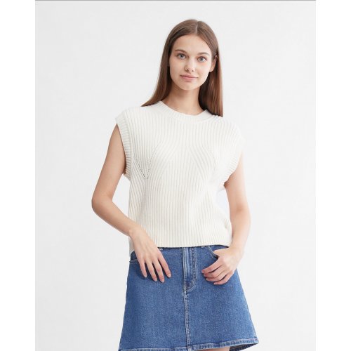  Cashmere Back Detail Tank Top