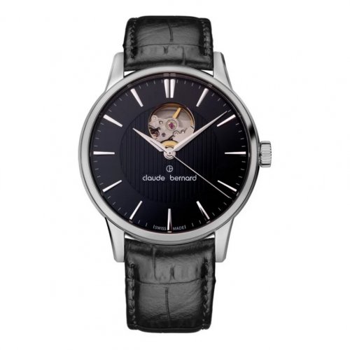 Claude Bernard Classic Automatic Open Heart Black CB85017-3-NIN