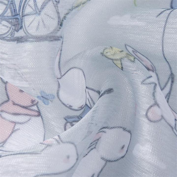 Rabbit Sheer Eyelet Curtain 220cm Drop