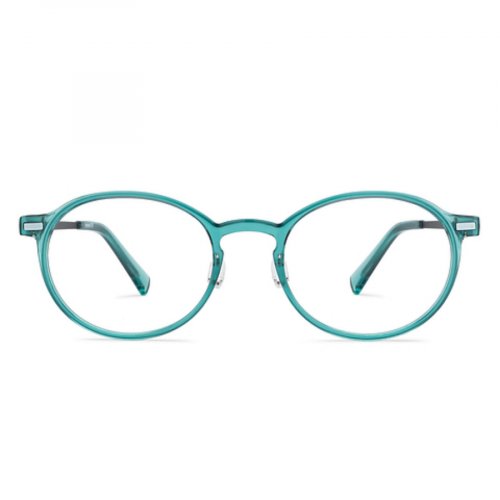 Lenskart Air Green Transparent Full Rim Round