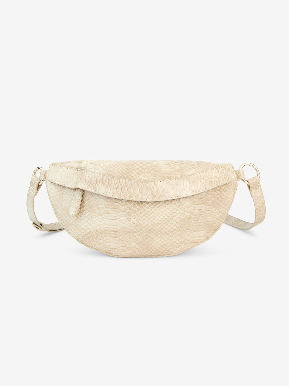 Semi Circle Belt Bag - Beige