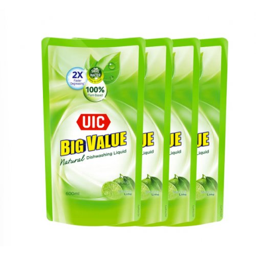 UIC Big Value Dishwashing Liquid Refill - Lime