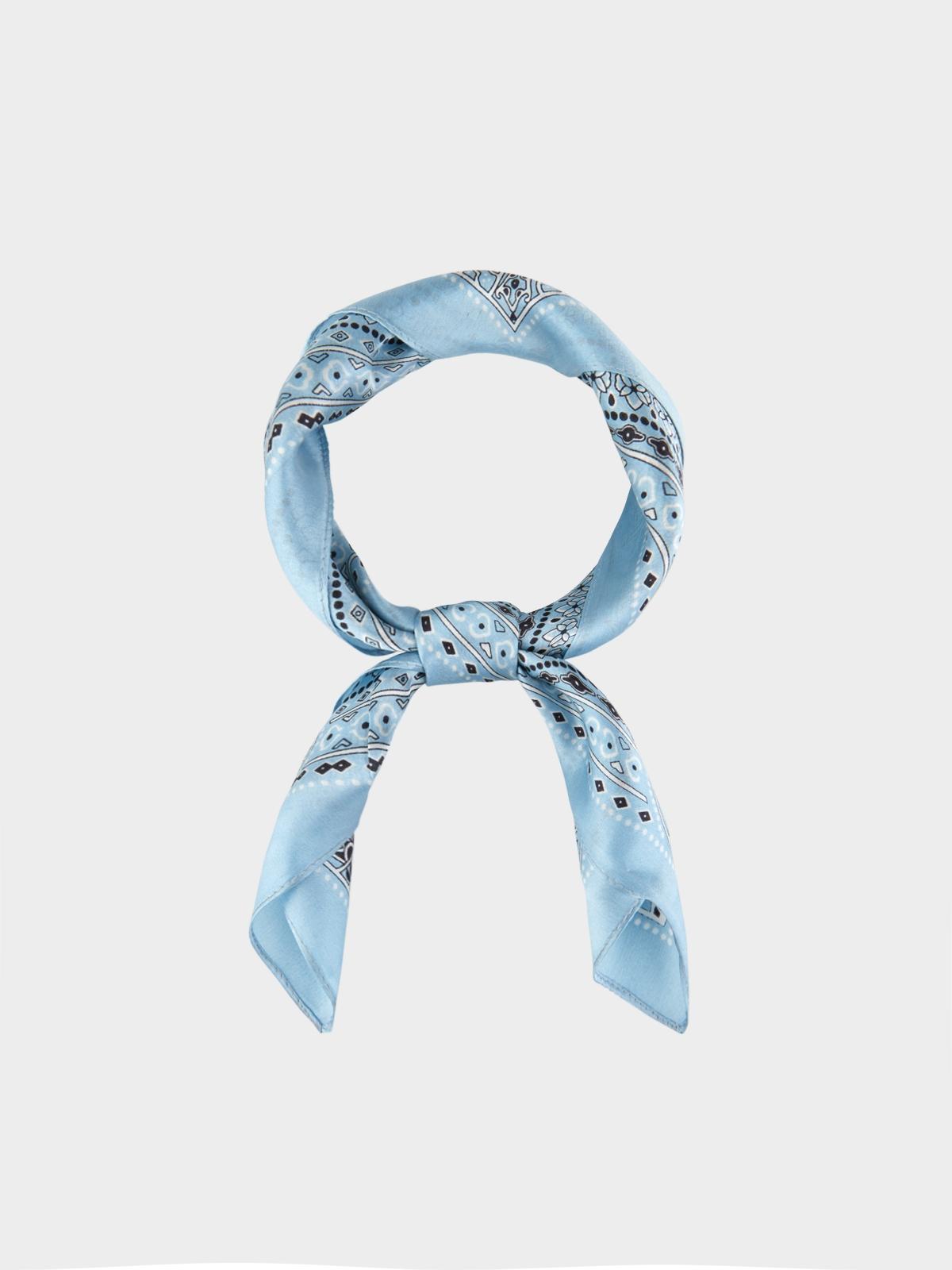 Paisley Print Scarf - Light Blue