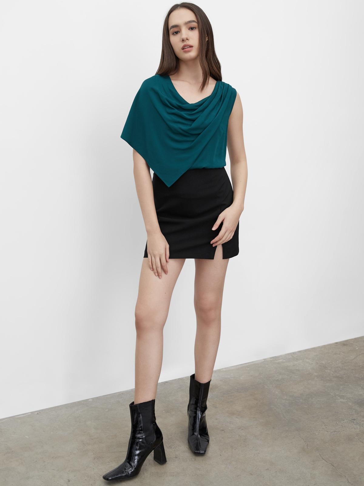 Sustainable Draped Effect Top - Green