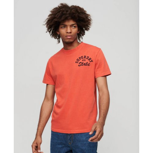 Embroidered Superstate Athletic Logo T-Shirt - Americana Red