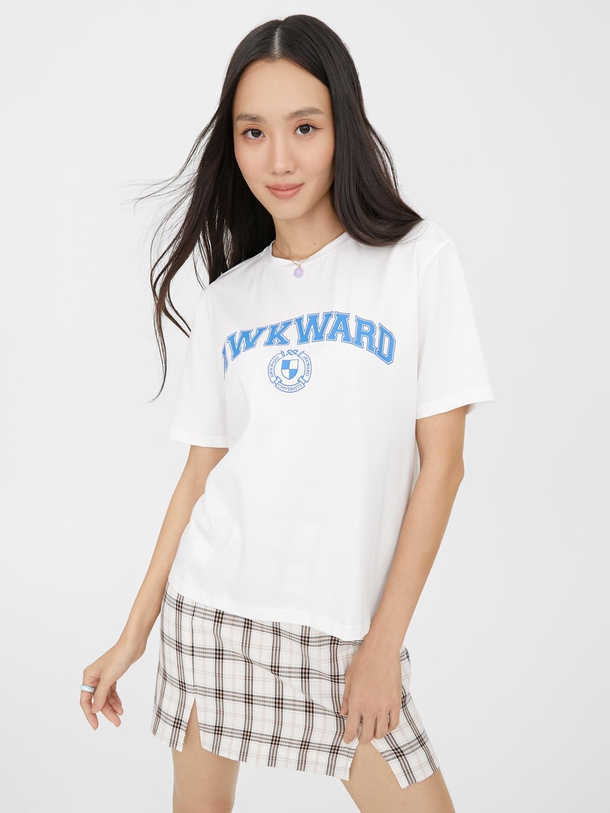 Awkward Graphic Tee - White