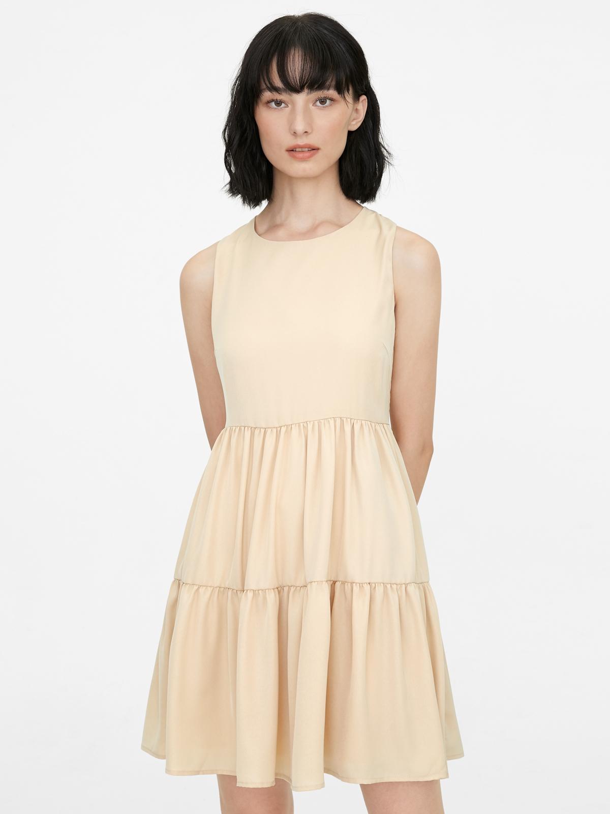 Tier Layered Dress - Cream