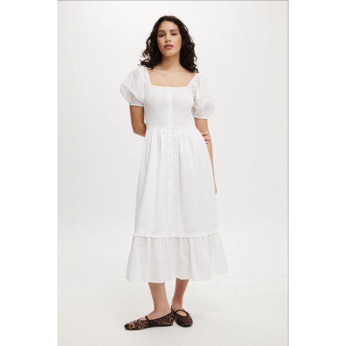 Eden Button Through Maxi Dress