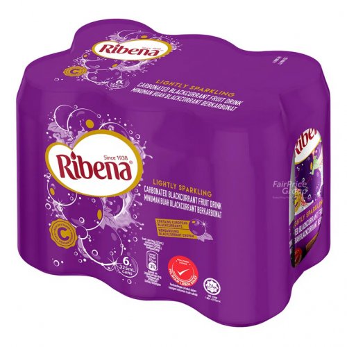 RIBENA Sparkling Can (6x325ml)