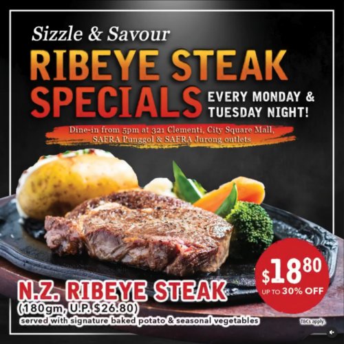 Enjoy 180gm Ribeye Steak