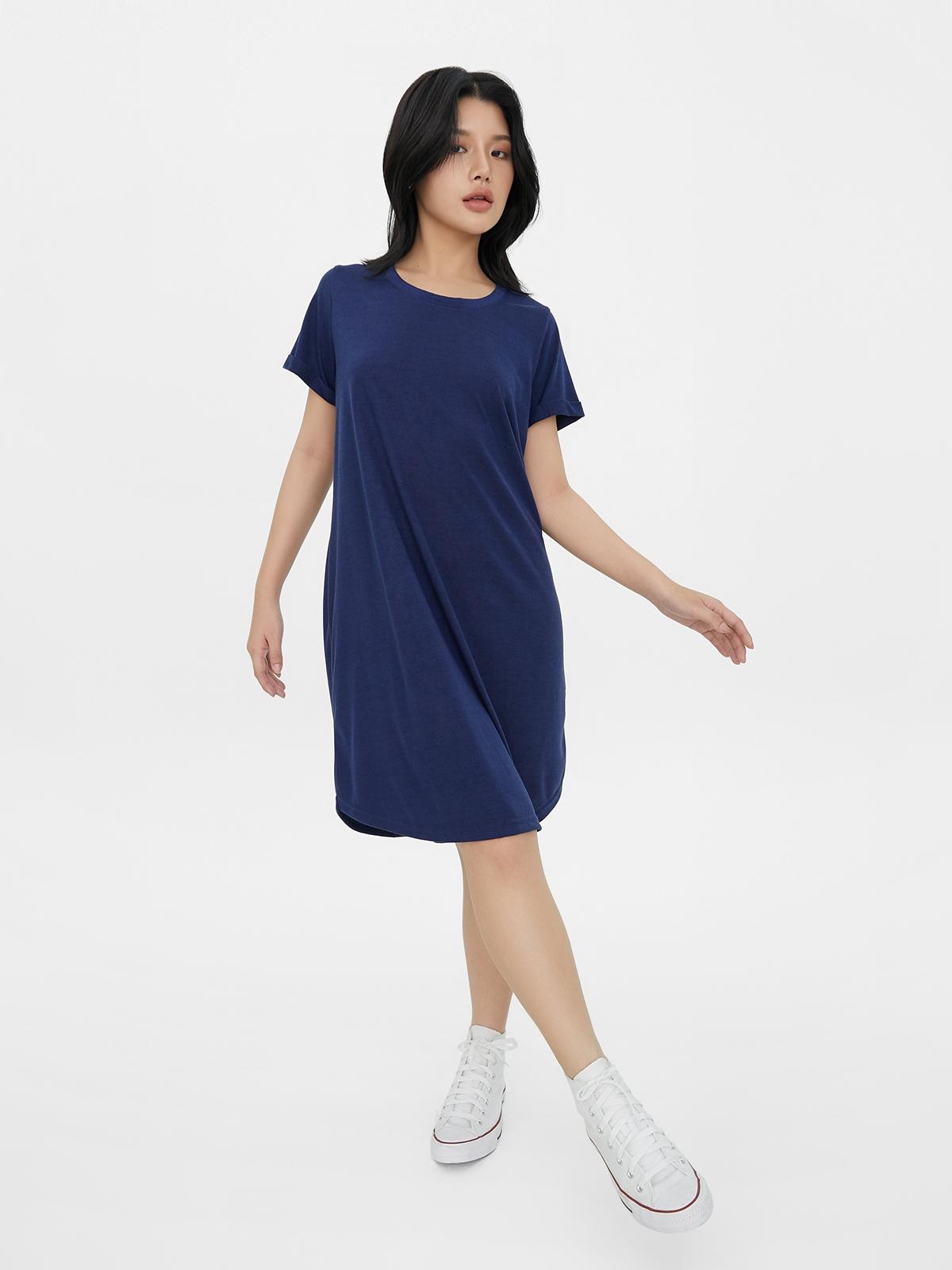 Tina T-Shirt Dress - Medieval Blue