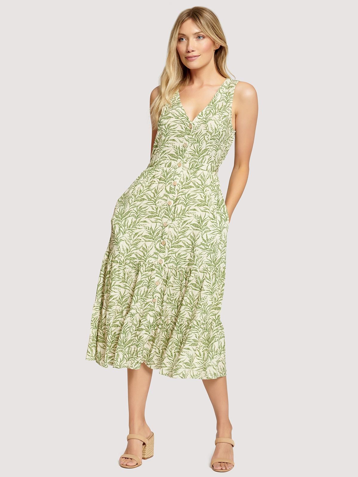 Pure Vida Midi Dress - Green