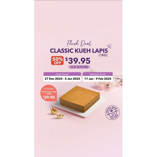 Pre-order Classic Kueh Lapis at 50% Off