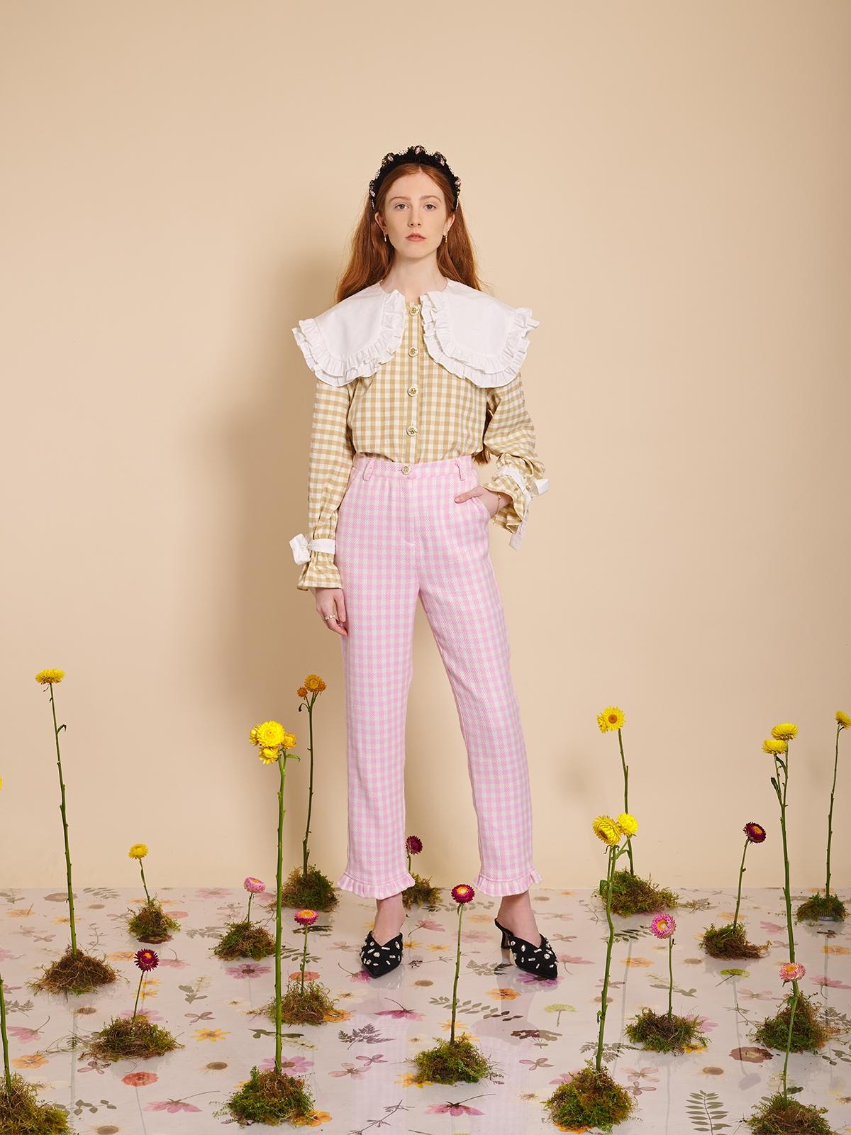 Honey Gingham Blouse - Yellow