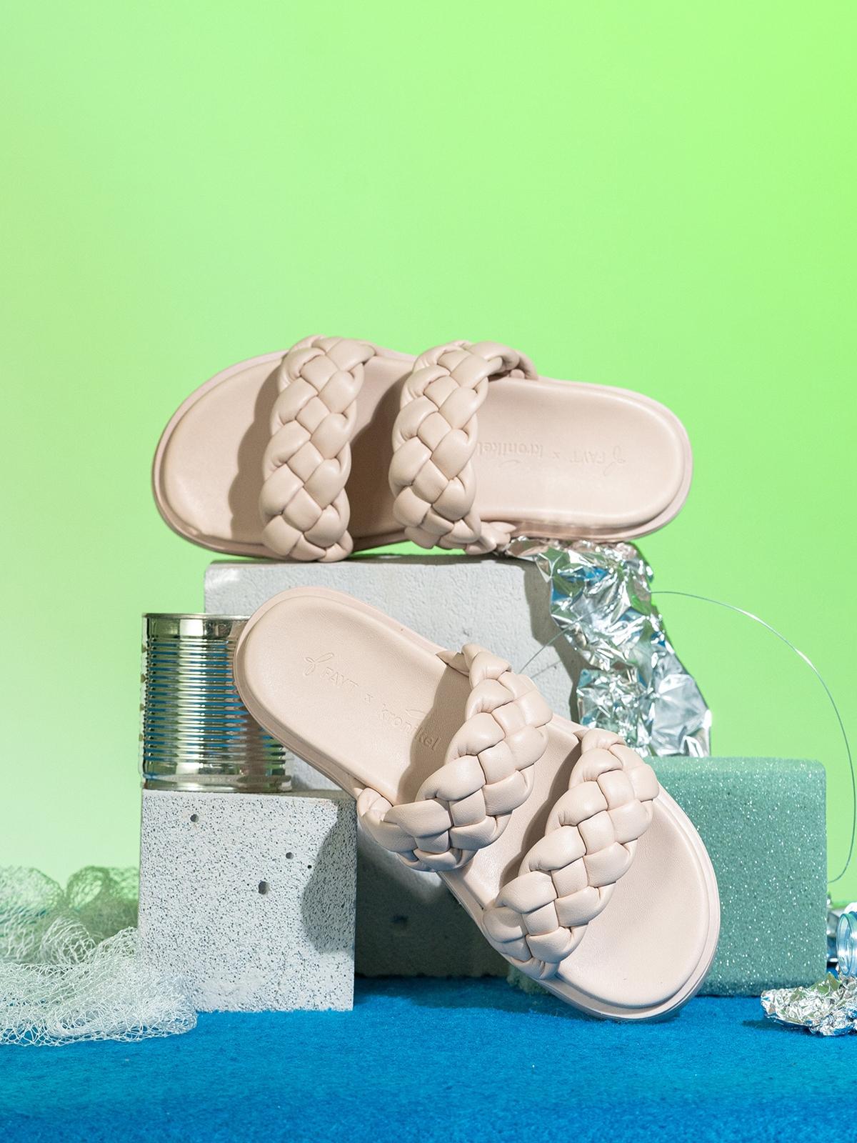 FAYT X KRONIKEL Evaline Sandals - Nude