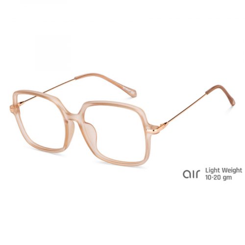 Brown Transparent Full Rim Square